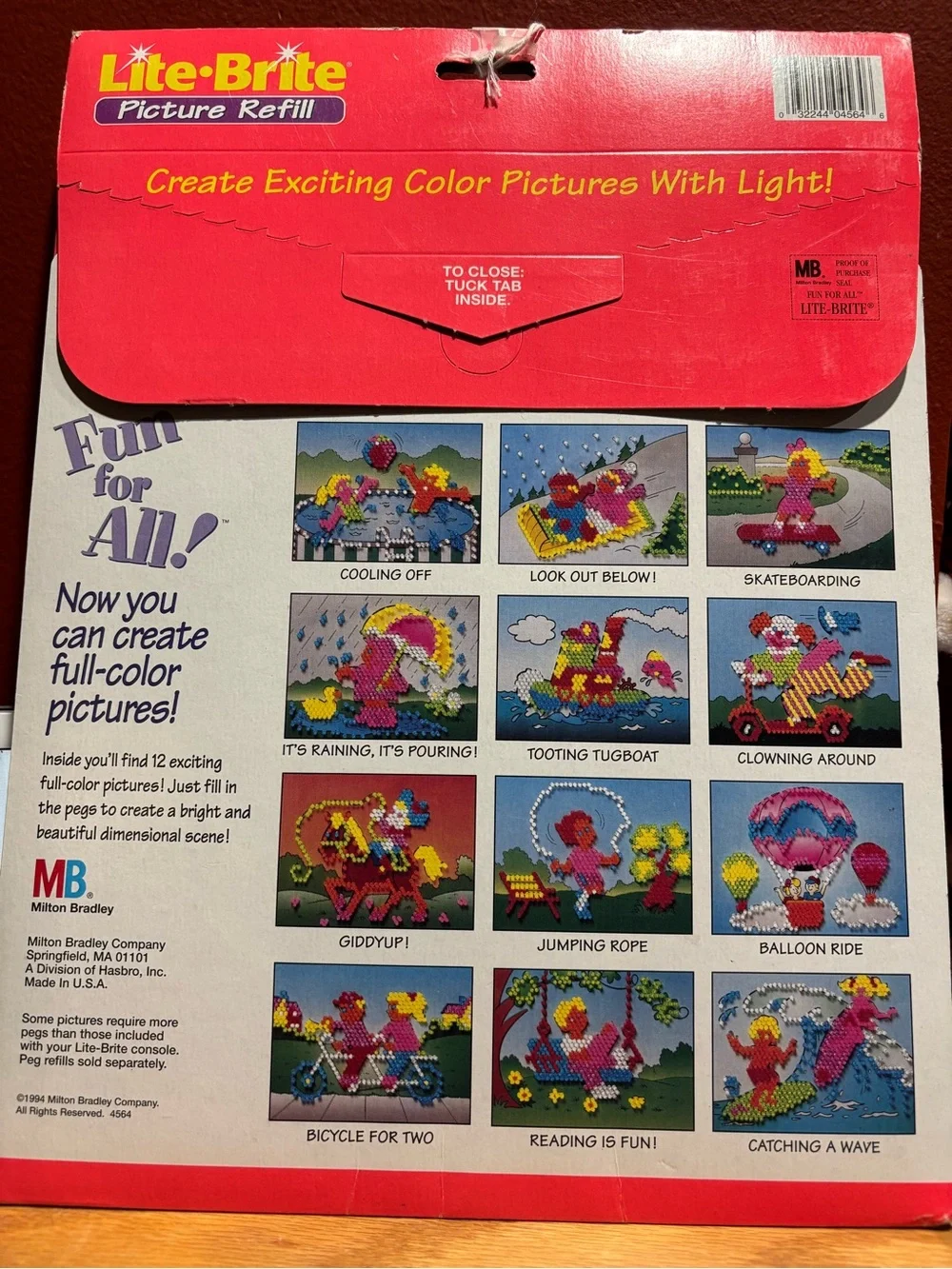 Lite Brite Picture Refill - Fun for All! Vintage 1994